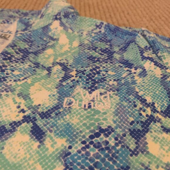 IBKUL Cora Jade Wmns M Long Vent Sleeve Mock Neck Sunshirt NEW Golf Logo - Picture 3 of 10